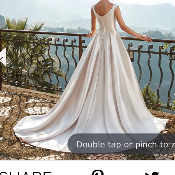 2020 Eddy K Mikado Silk Ballgown, NWT, never worn - Picture 2 of 7